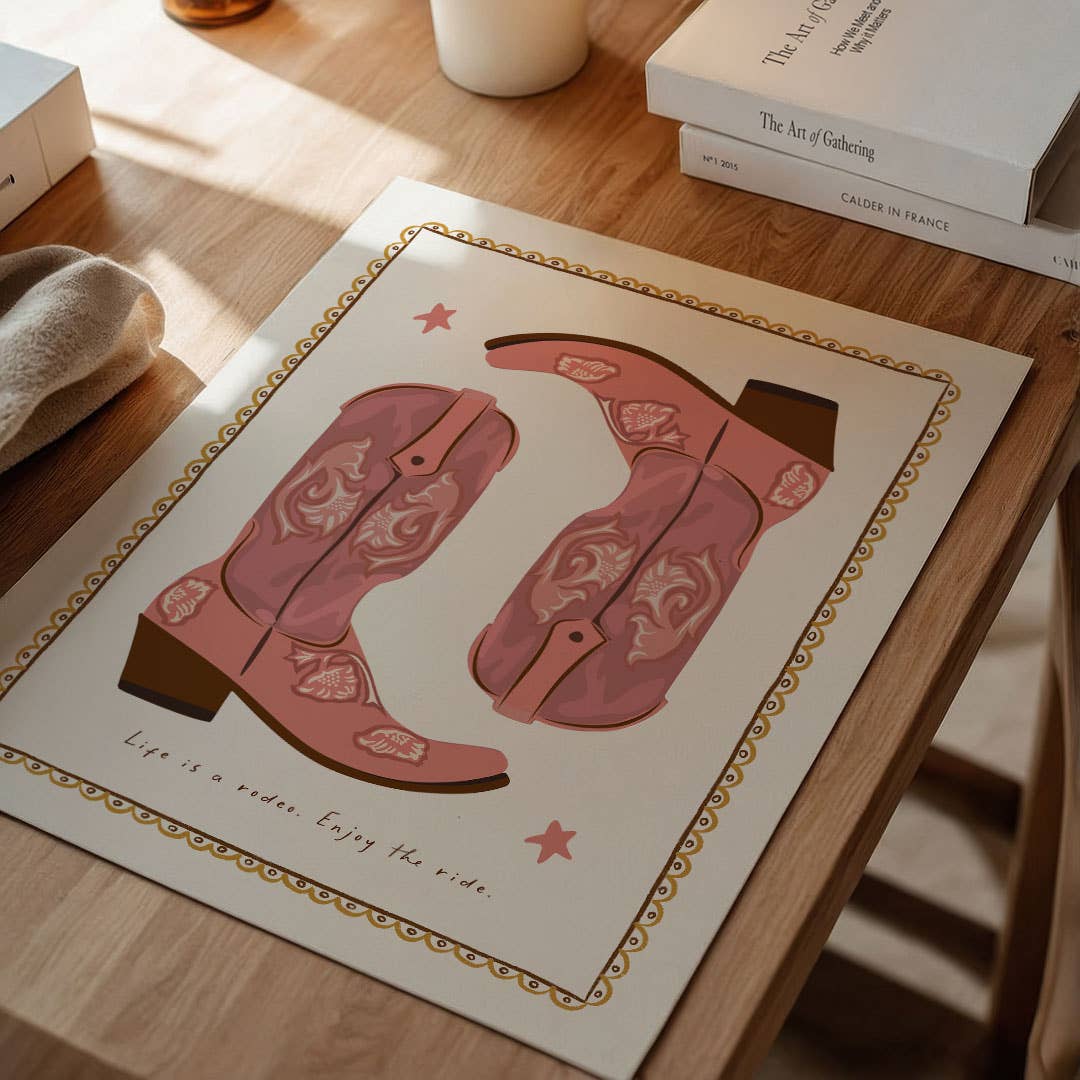 Seven Icons - Kunstdruk Print Life is a rodeo, enjoy the ride A4/A3/A2