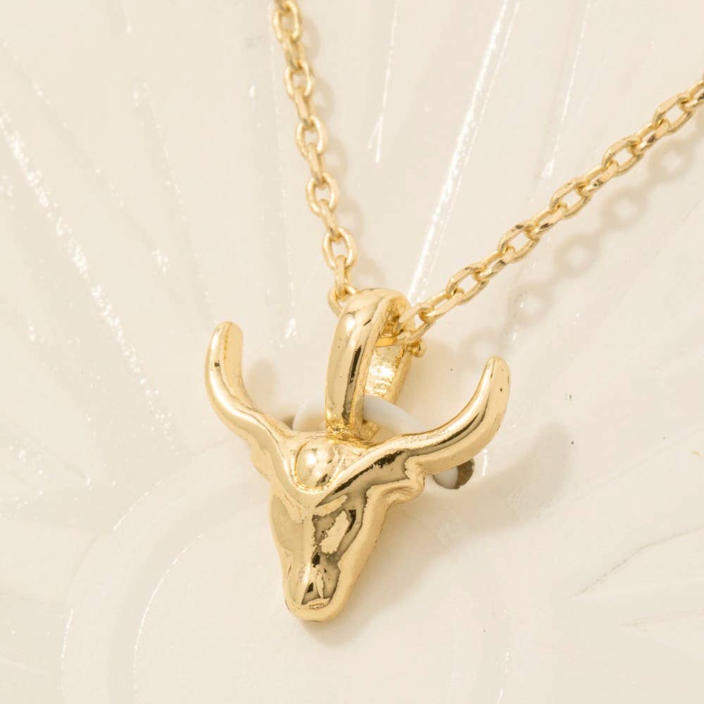 Fame - Westerse Stierenkop ketting met verwisselbare hangers