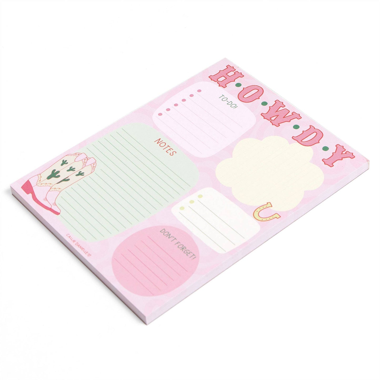 Callie Danielle - Hallo Cowgirl Laarzen Western Dagelijkse Notitieblok