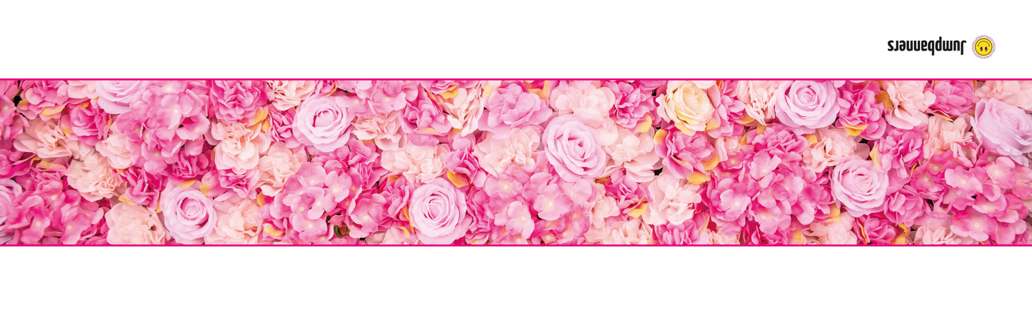 Jumpbanners - Hinderniszeil Bixie Pink Roses