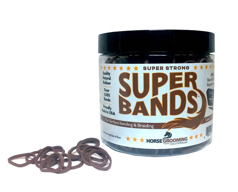 Horse Grooming - Super Bands sterke haarelastieken voor paarden
