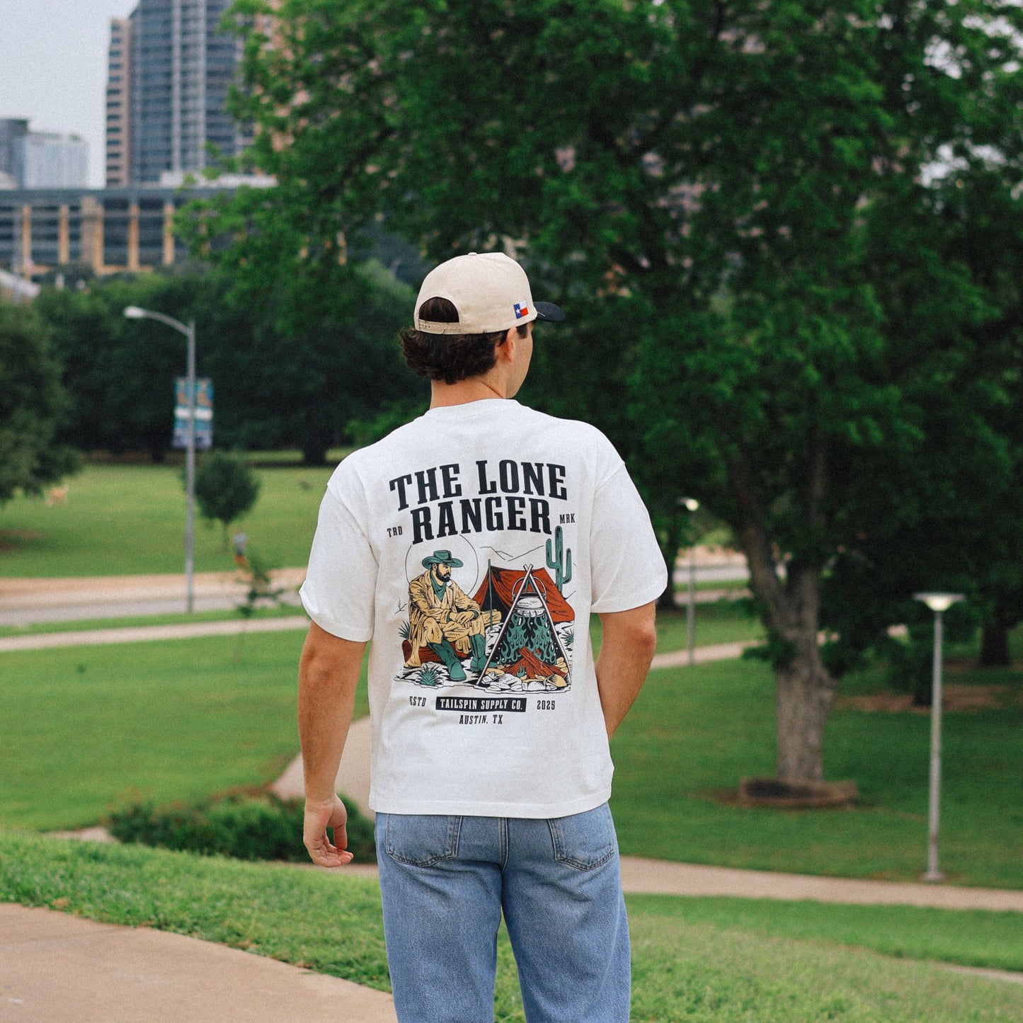 Tailspin - The Lone Ranger white unisex shirt