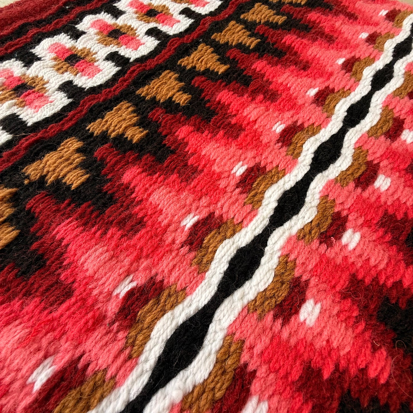 OP=OP - SB011 - Western oversized showblanket B - Bordeaux, rood, camel