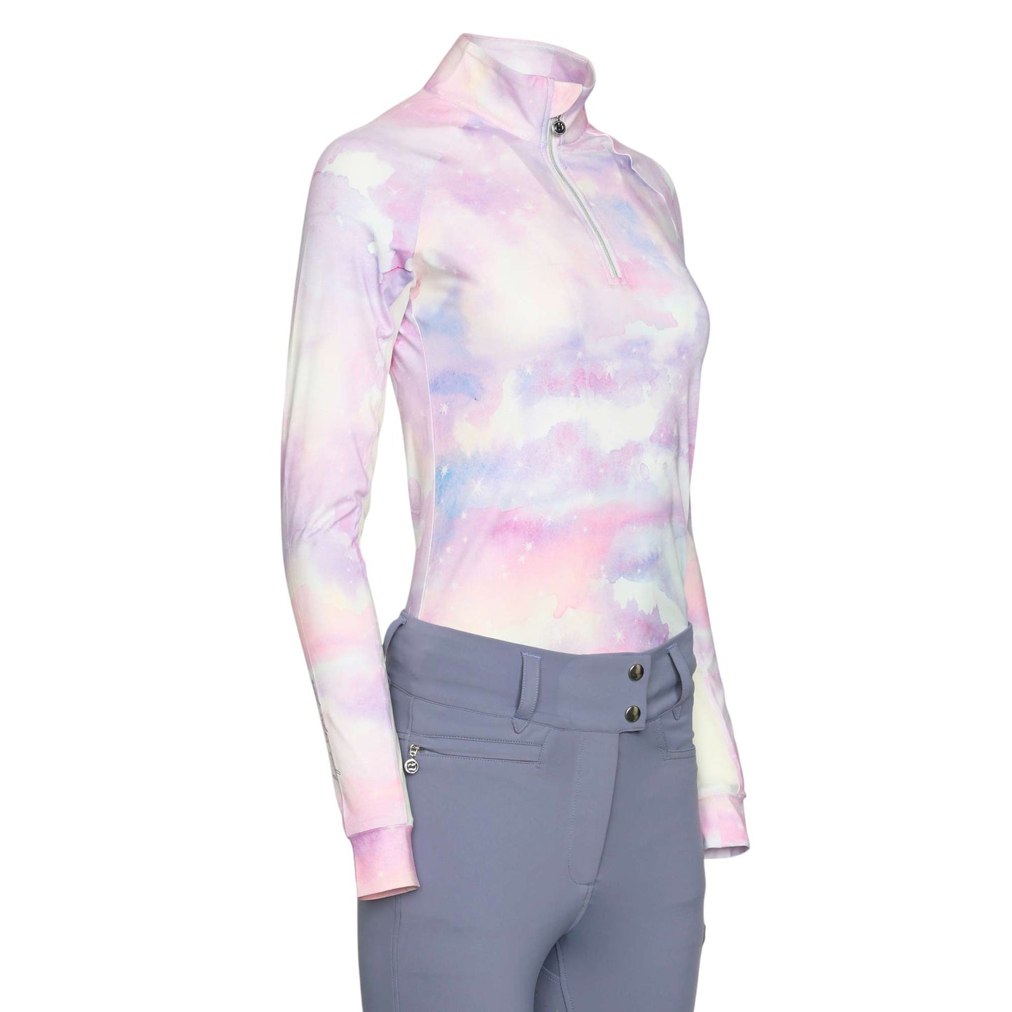 Dapplebay - Lavender Haze zip rijshirt lange mouw