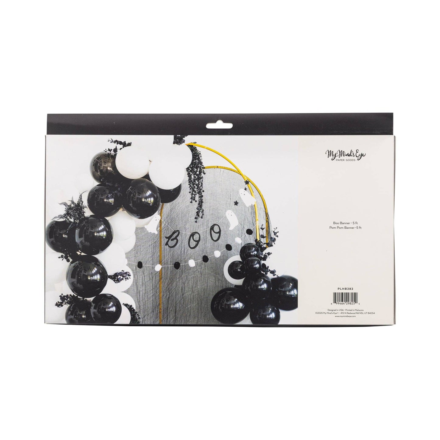 PLHB282 - Boo Ghost Pom Pom Garland Set