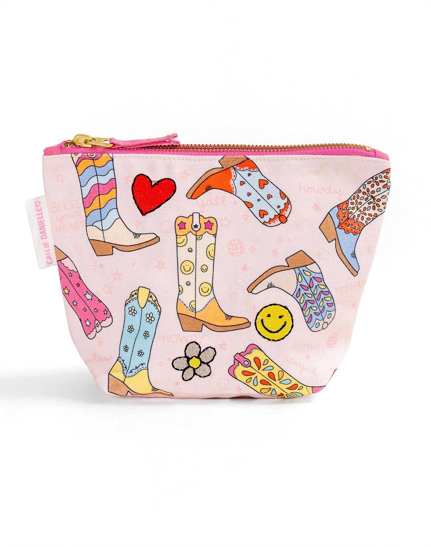 Callie Danielle - Western Cowgirl Boots Canvas pouch