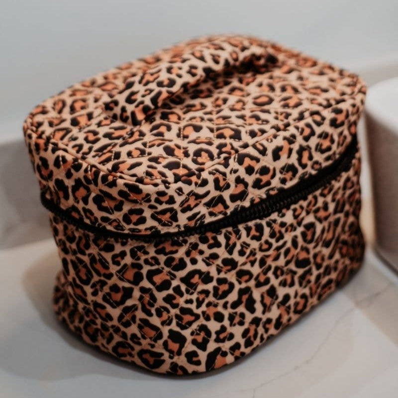 KatyDid - Brown Leopard Cosmetic Travel Bags