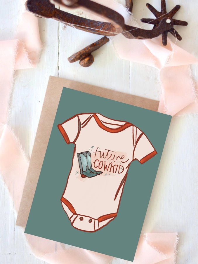Tirzah Lane - Wenskaart Future Cowkid geboorte