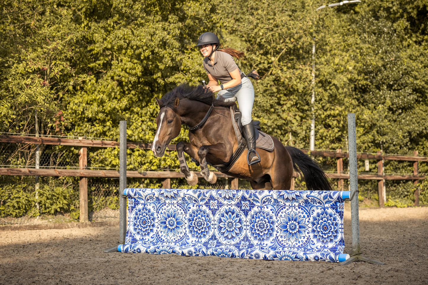 Jumpbanners - Hinderniszeil Rocket Delftsblauw