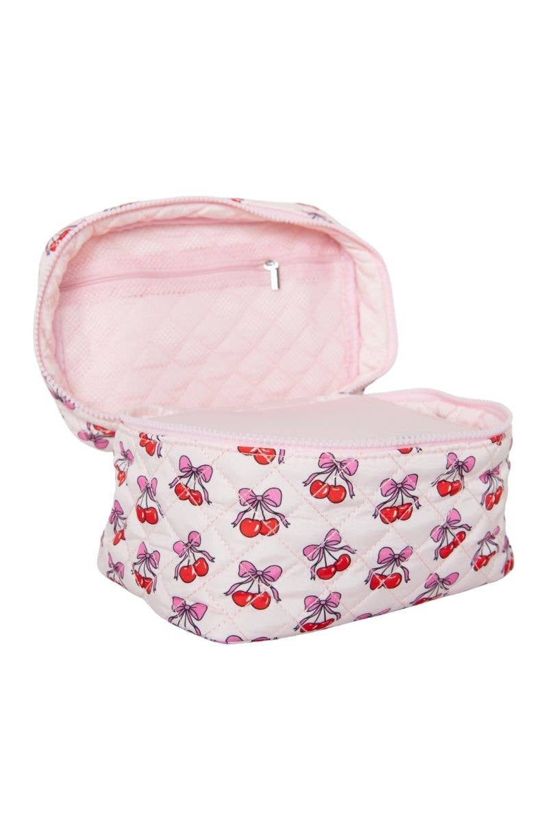 KatyDid - Cherry & Bows Make-up tas
