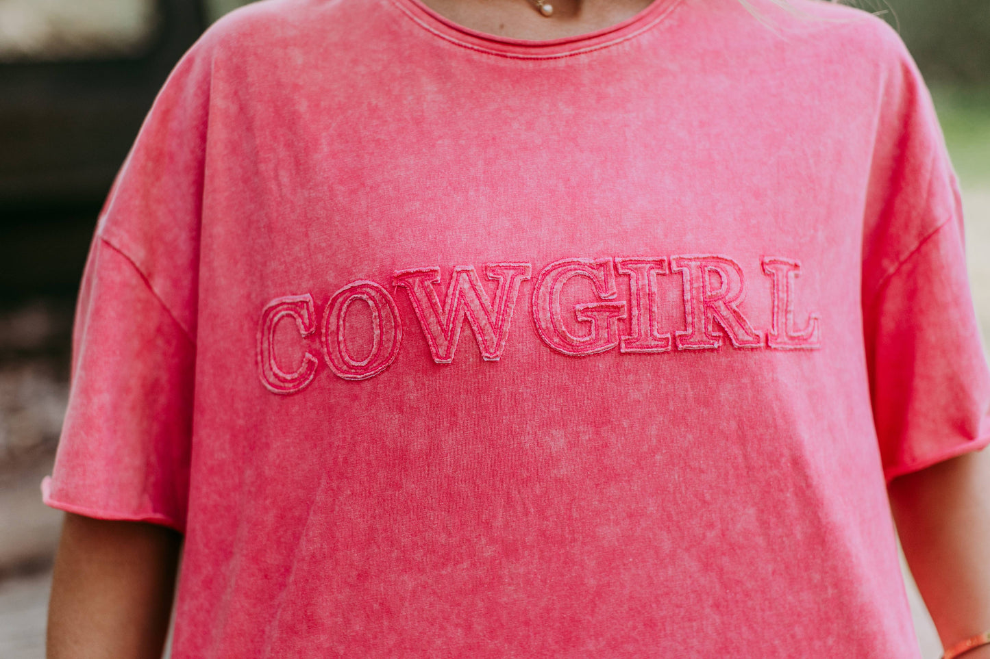 Merigold Kiss - Cowgirl Washed T-shirt roze