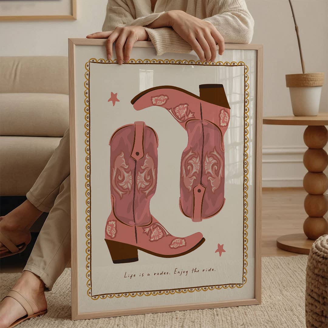 Seven Icons - Kunstdruk Print Life is a rodeo, enjoy the ride A4/A3/A2