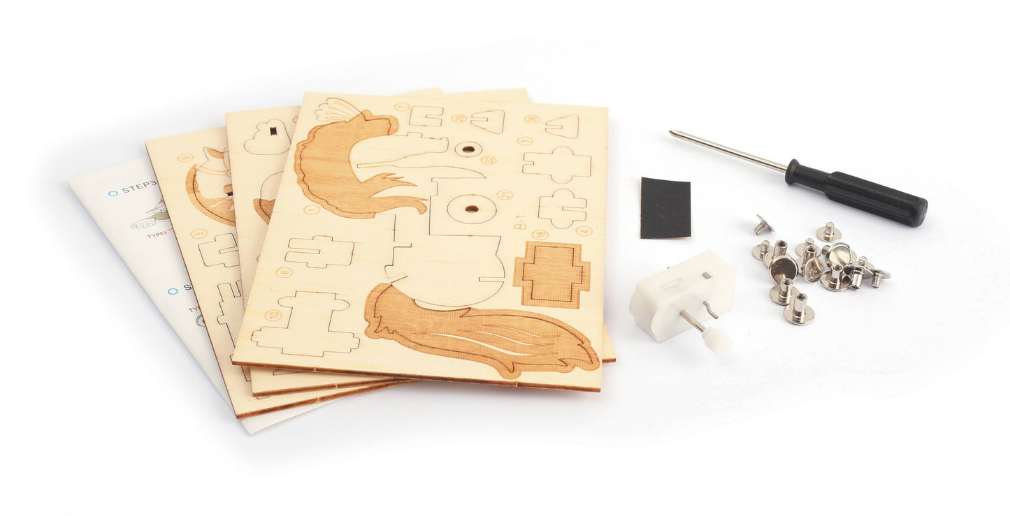 Graine Creative - 3D houten model Mechanisch paard