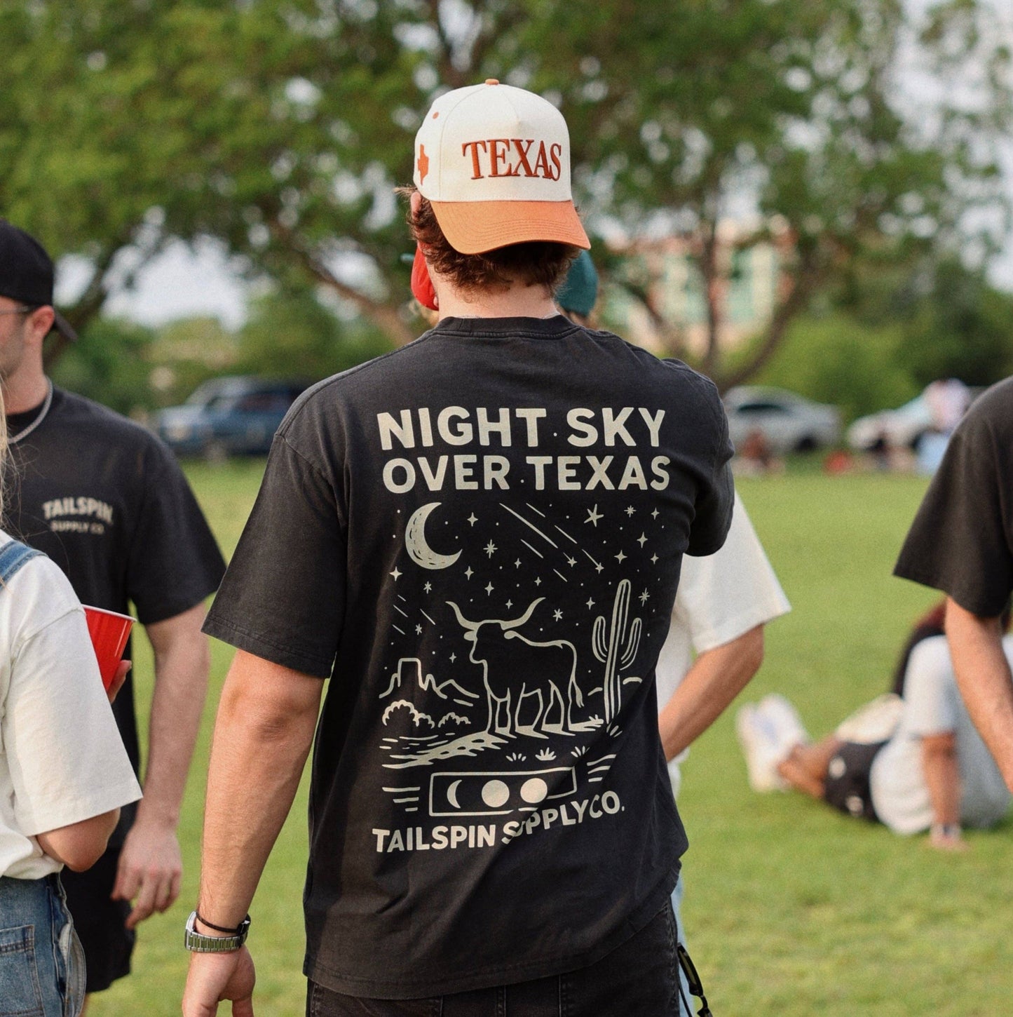 Tailspin - Night Sky over Texas T-Shirt unisex