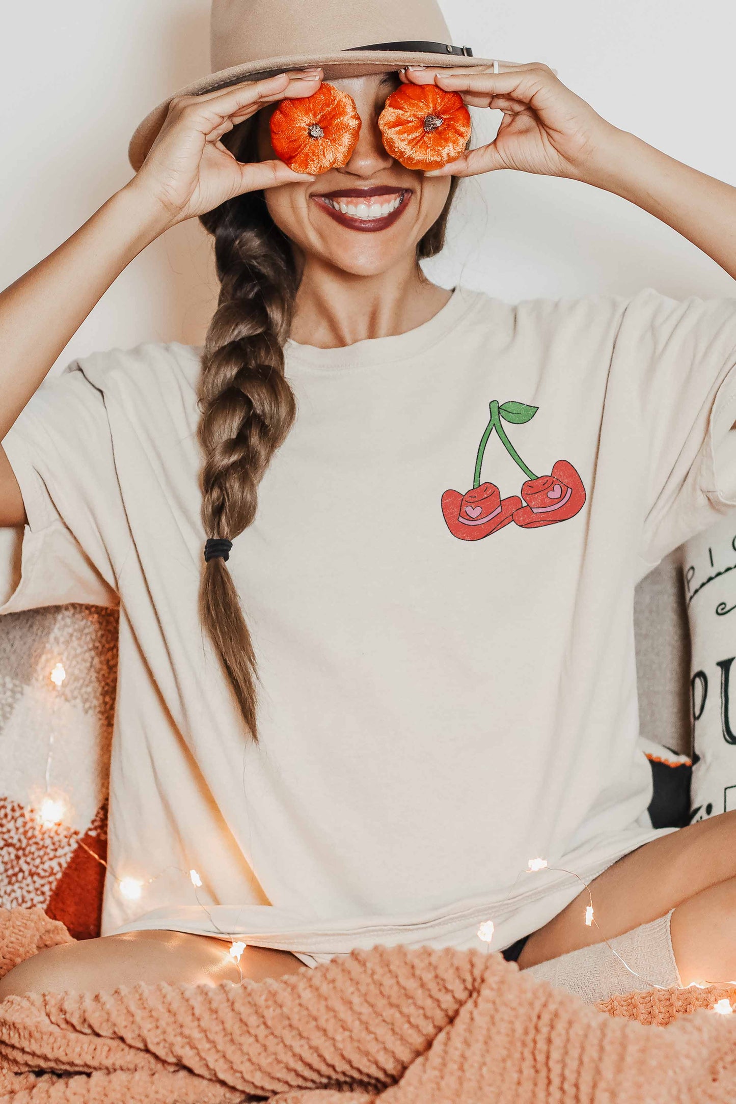 OP=OP - Good Day - Cowgirl Cherry oversized T-shirt