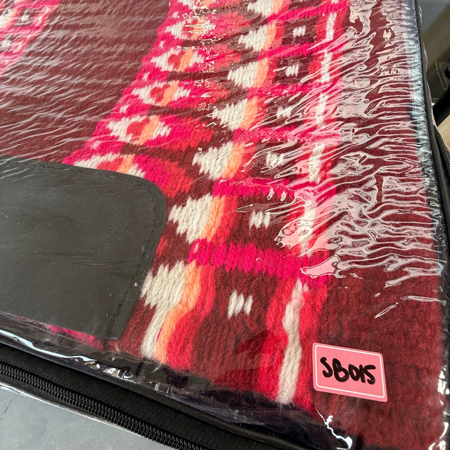 OP=OP - SB015 - Western oversized showblanket B - Bordeaux, rood, roze
