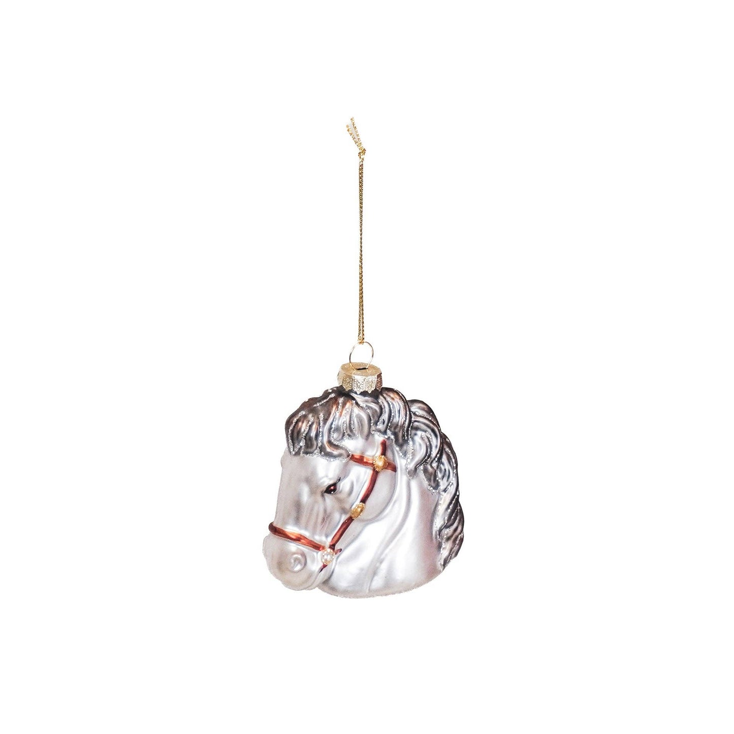Housevitamin - Kerstornament Paardenhoofd Paard wit