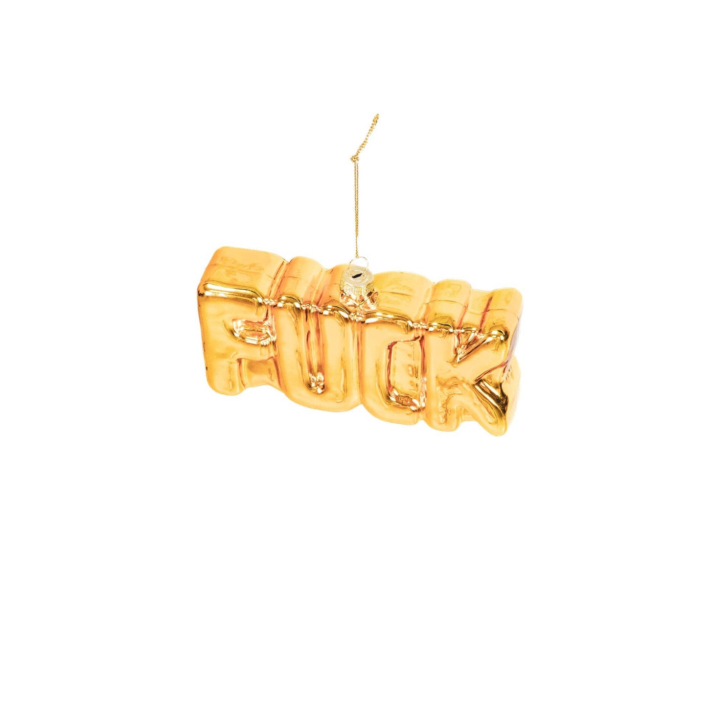 Housevitamin - Kerstornament goud F*CK