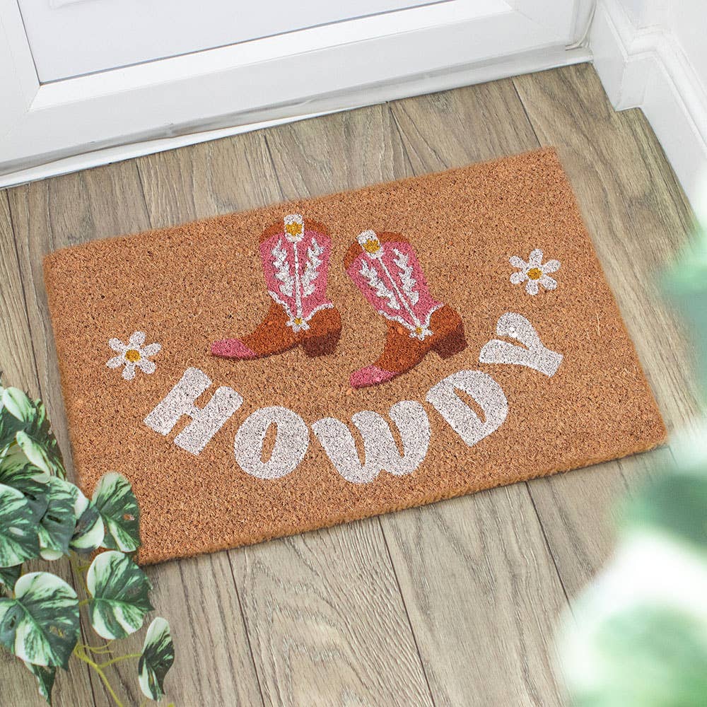 Something Different - Natuurlijke Howdy Cowboy Boot-deurmat