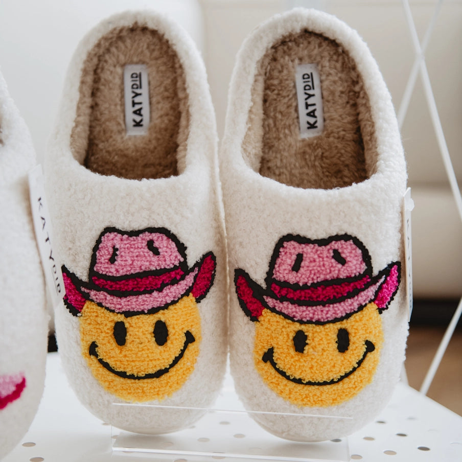 Katydid - Western Smiley Fuzzy Hausschuhe Booties