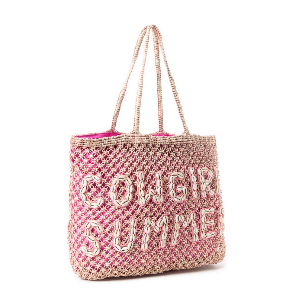 Myra bag - Cowgirl Summer Tote Bag roze