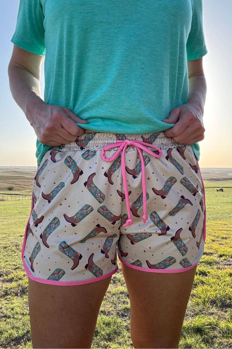 Sterling Kreek - Zomerse short 'Better in boots' Dames/ Kinderen