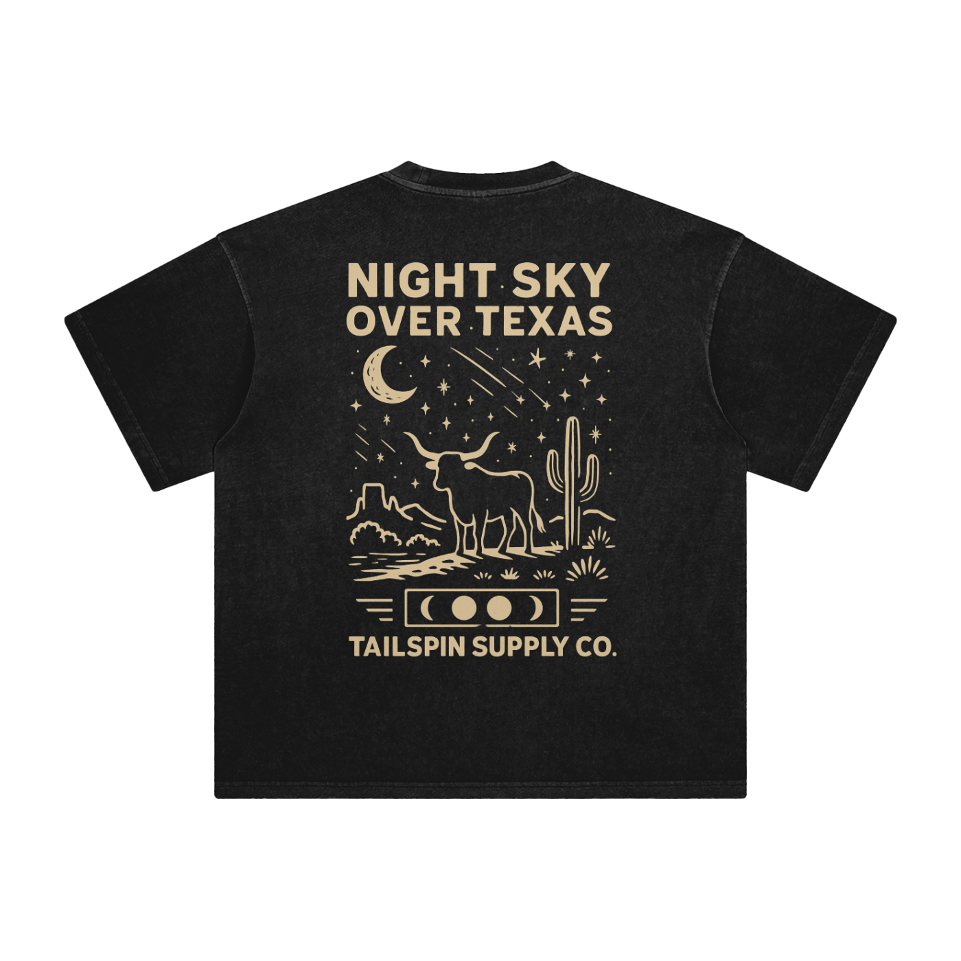 Tailspin - Night Sky over Texas T-Shirt unisex
