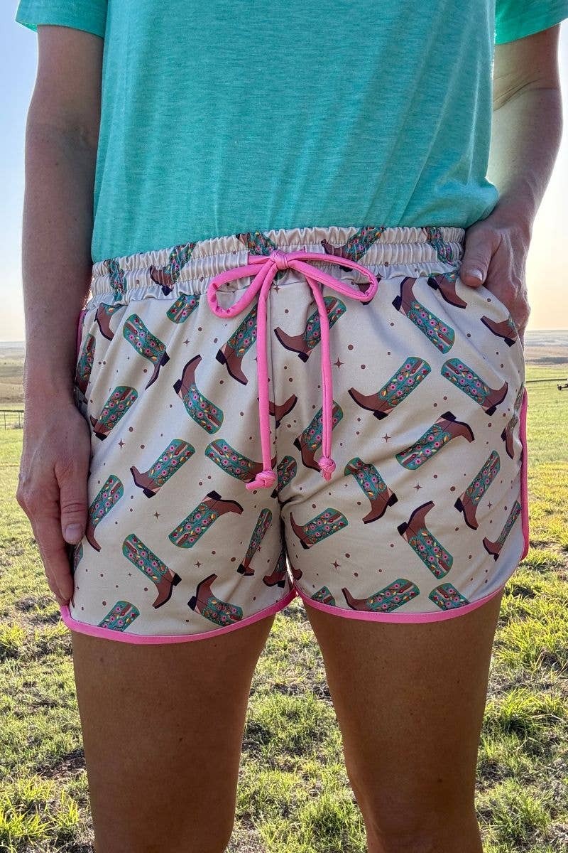 Sterling Kreek - Zomerse short 'Better in boots' Dames/ Kinderen