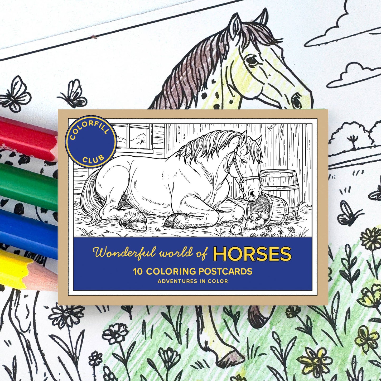 Colorfill Club - Kleurkaartenset Paarden