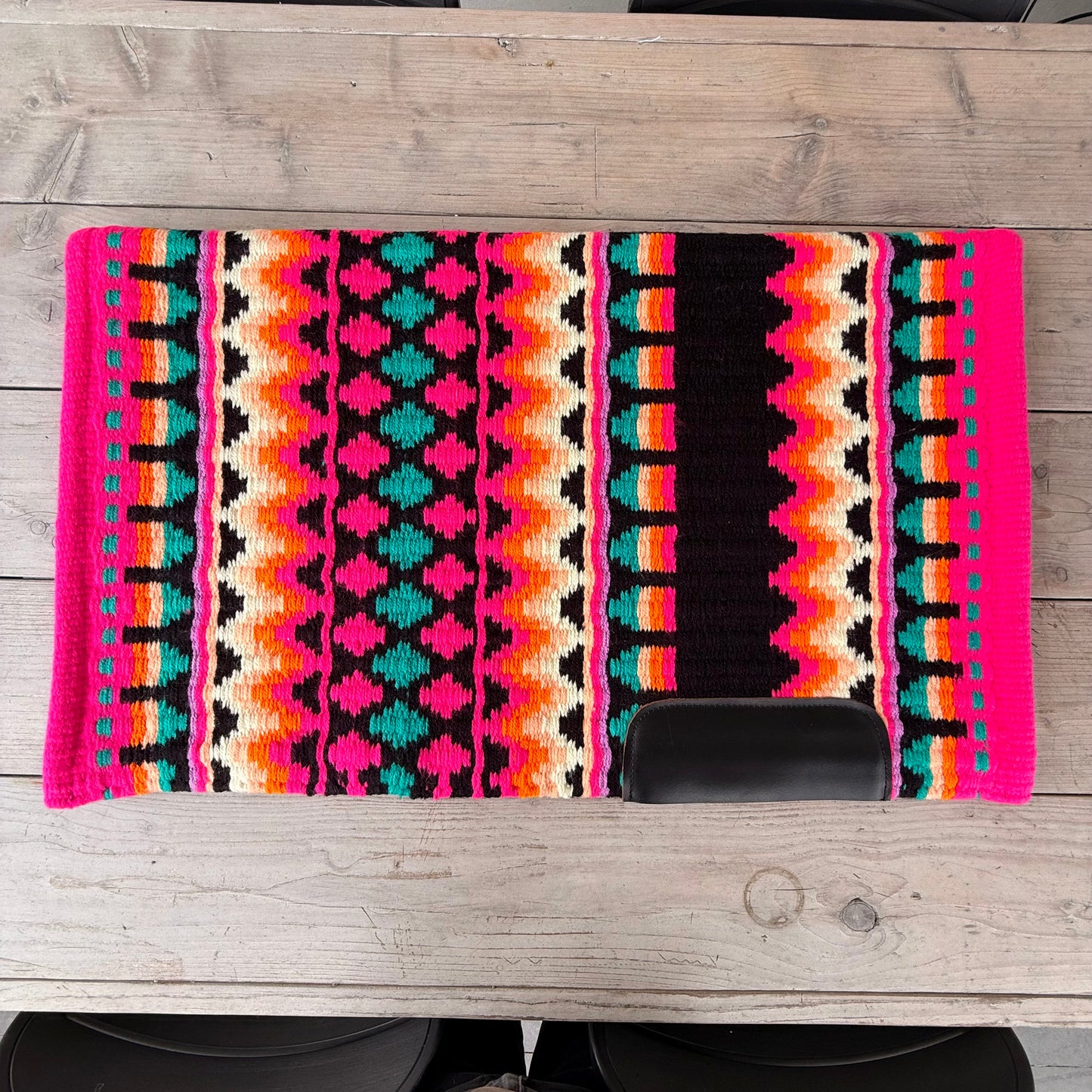 SB029 - Western oversized showblanket A - Roze, oranje, turquoise