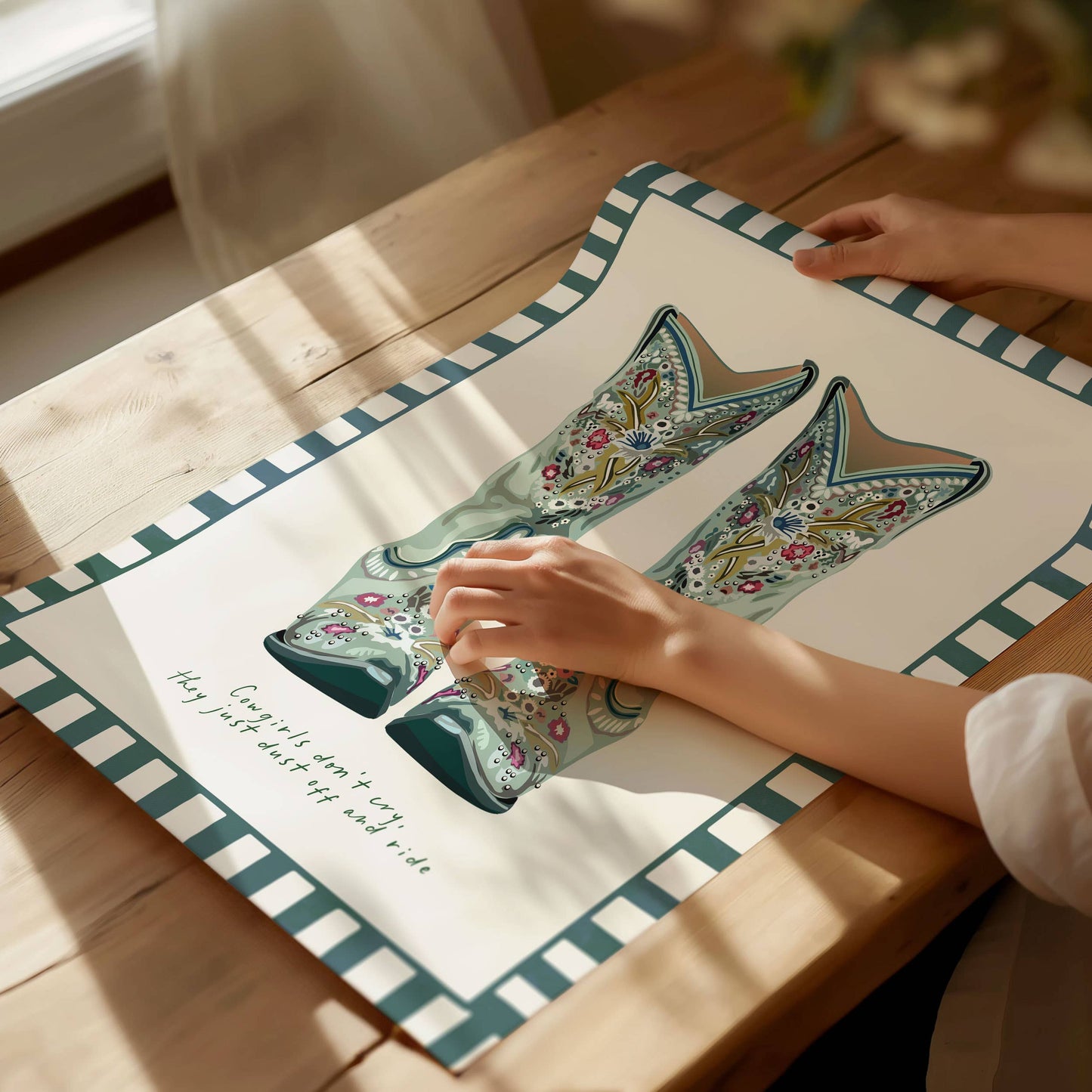 Seven Icons - Kunstdruk Print Cowgirls don't cry A4/A3/A2