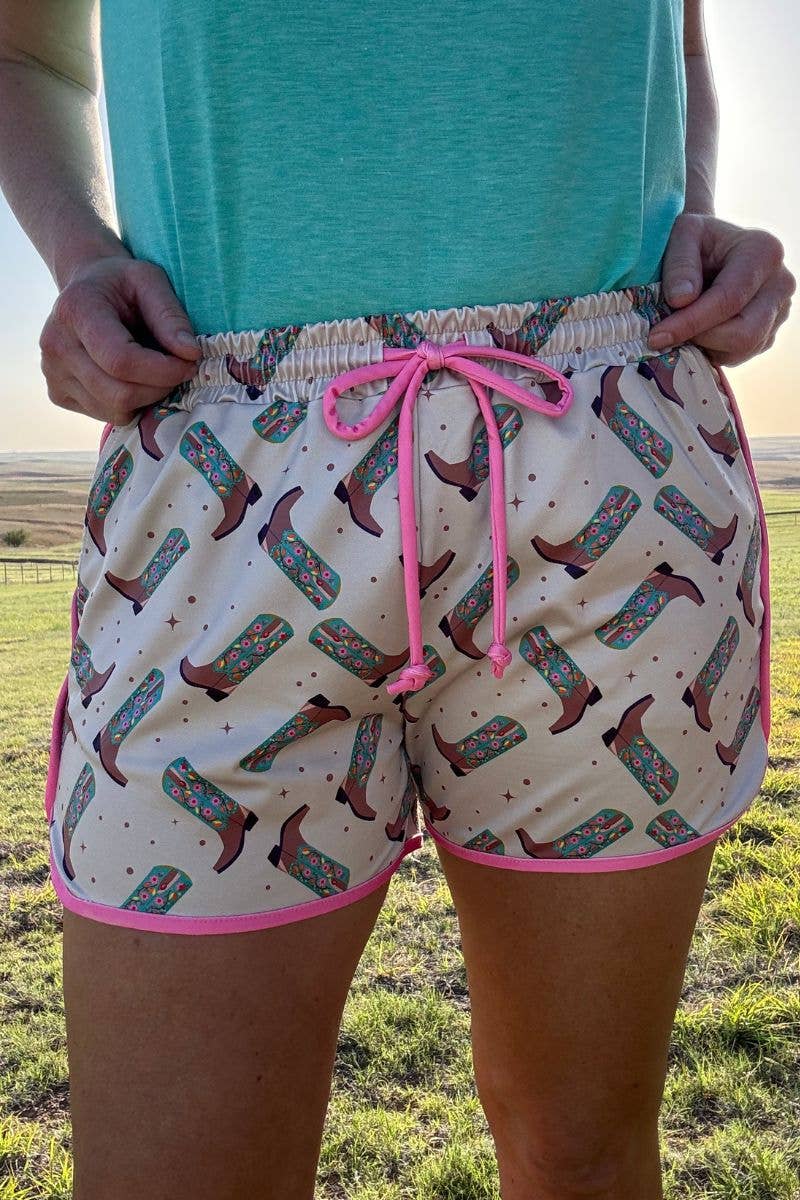 Sterling Kreek - Zomerse short 'Better in boots' Dames/ Kinderen