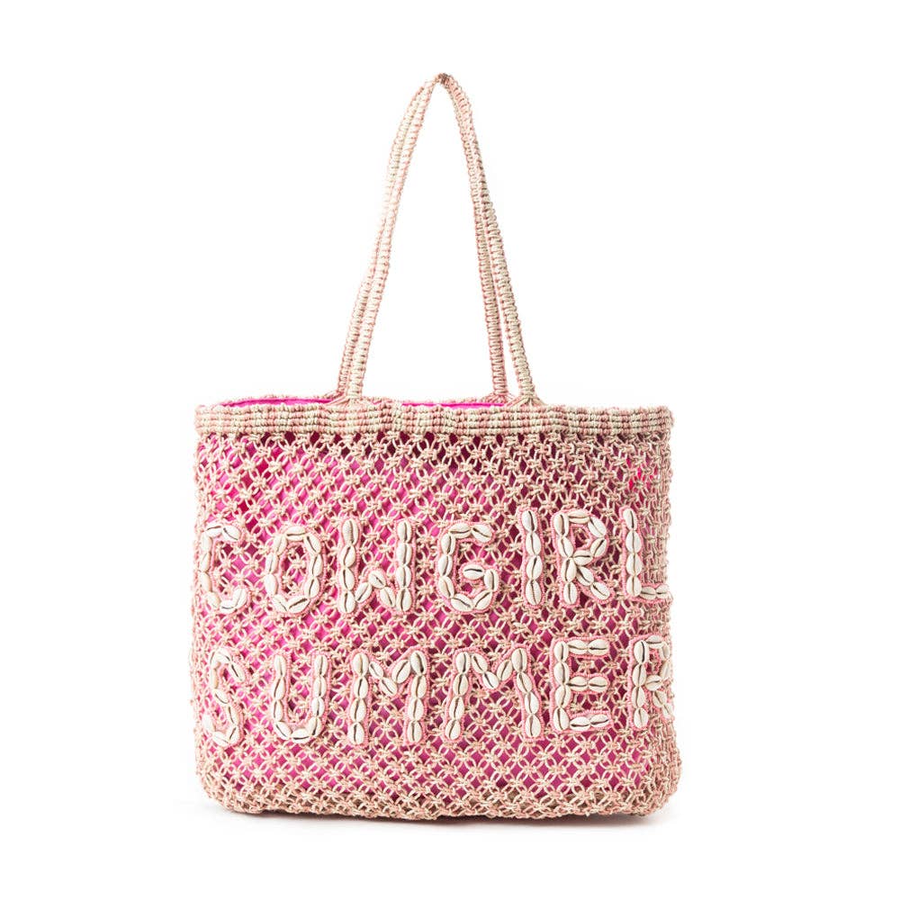 Myra bag - Cowgirl Summer Tote Bag roze