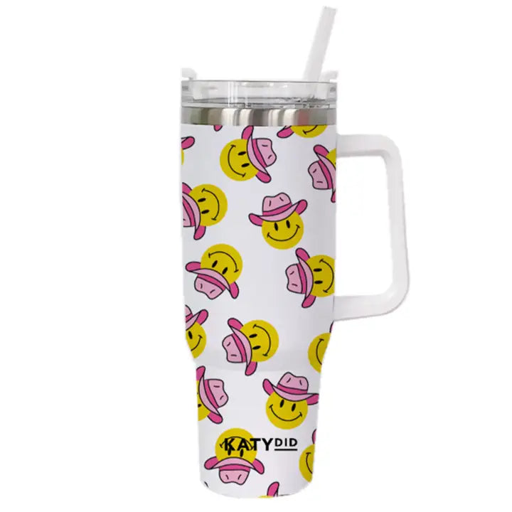 Katydid - Tumbler Smiley Cowboy 38Oz Thermosbecher