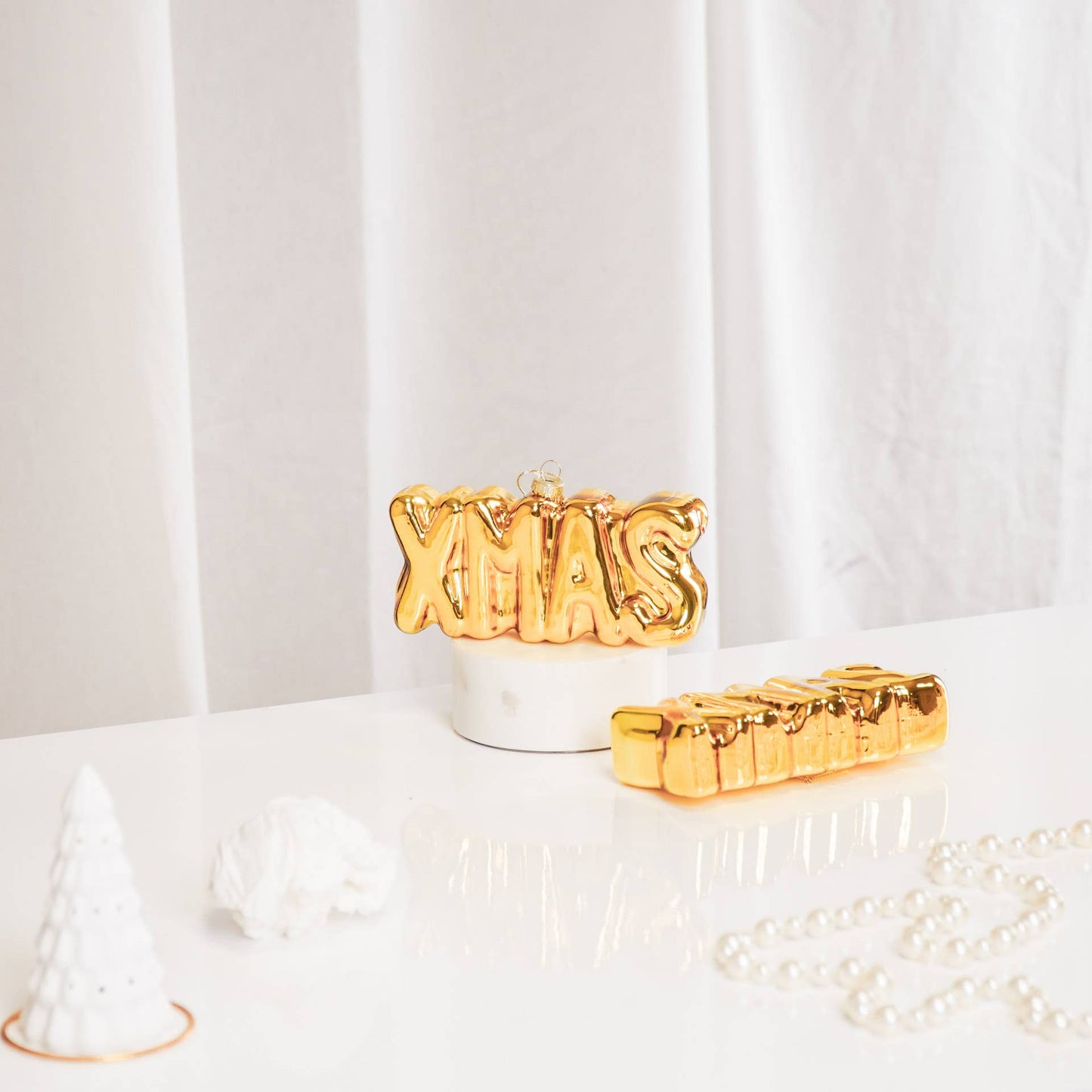 Housevitamin - Kerstornament goud XMAS