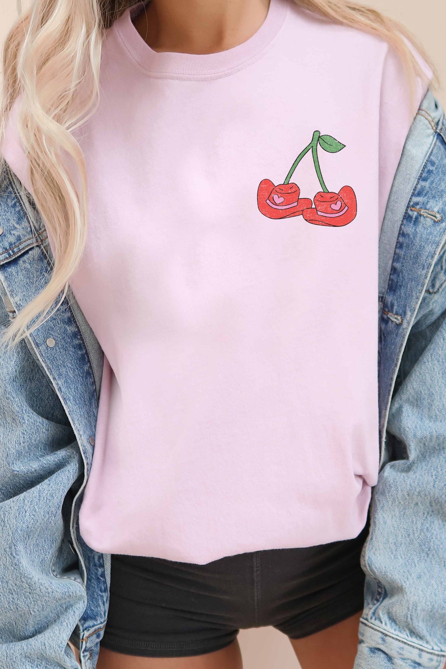 OP=OP - Good Day - Cowgirl Cherry oversized T-shirt