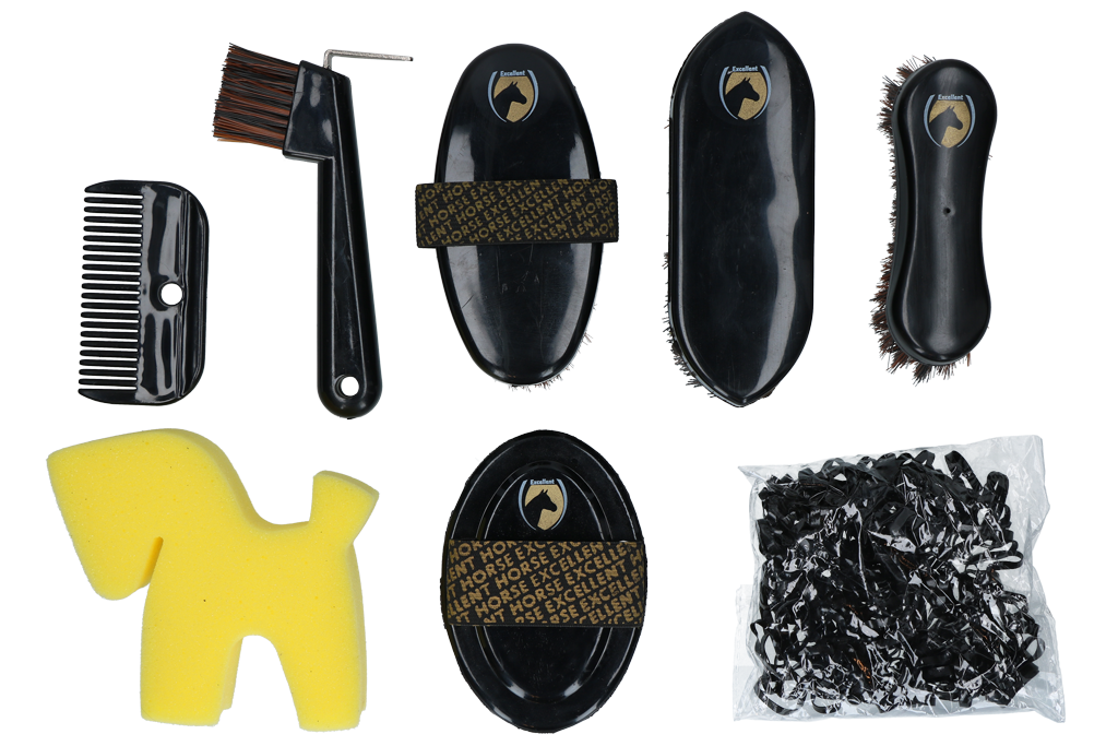 Excellent Horse - Grooming Set Junior paarden poetstasje