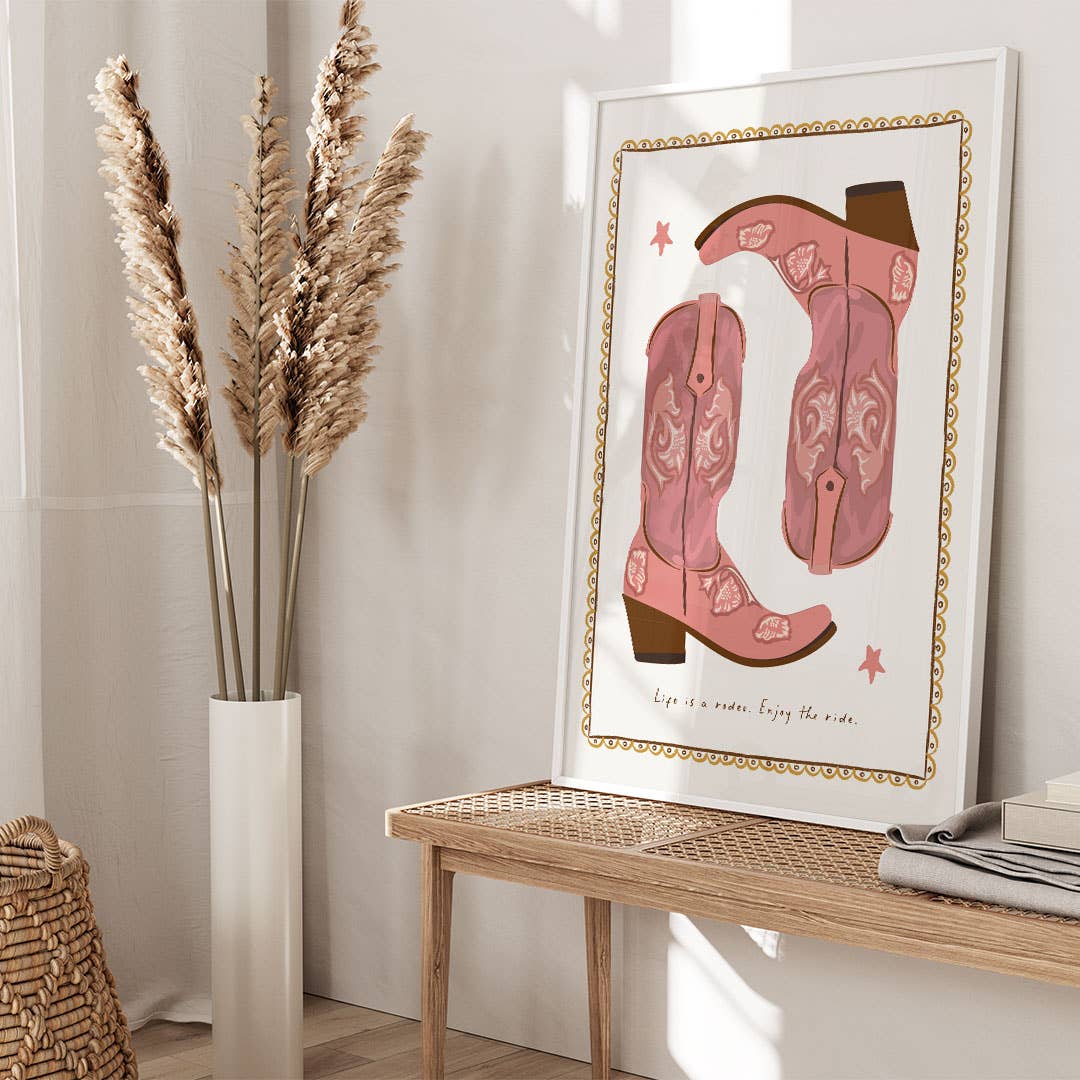 Seven Icons - Kunstdruk Print Life is a rodeo, enjoy the ride A4/A3/A2