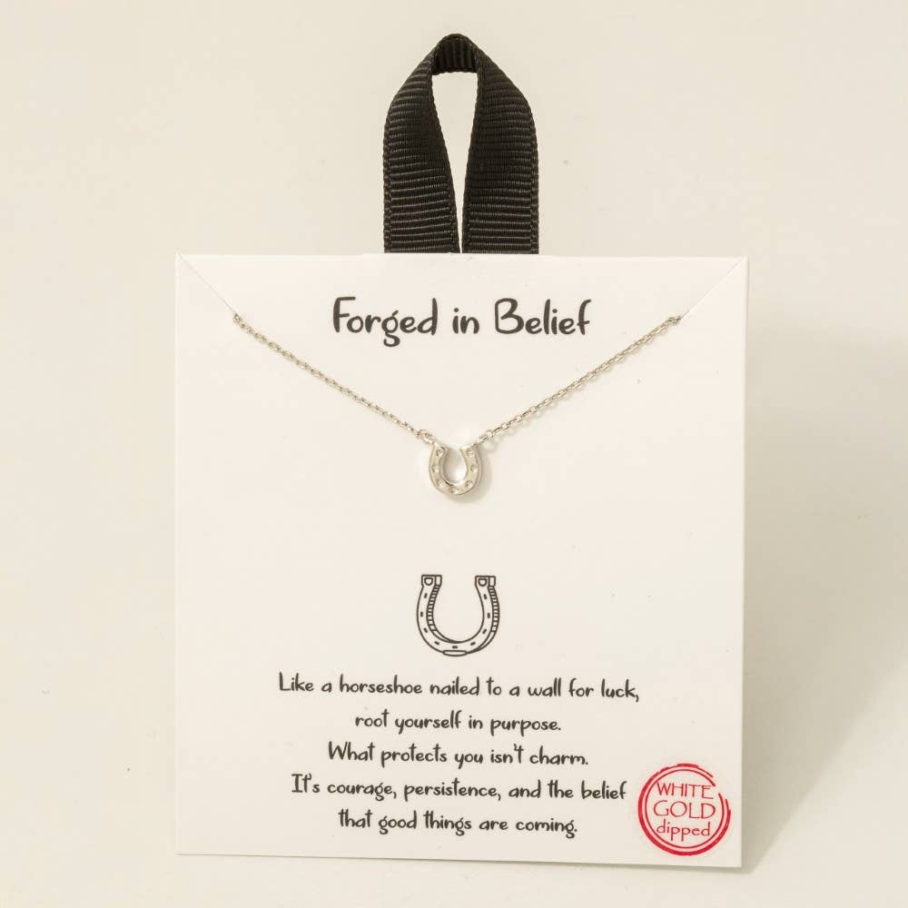 Fame - Vergulde Westerse Hoefijzer ketting goud/zilver