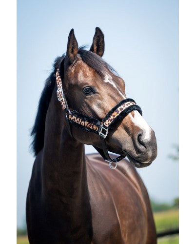 HB - Halster Leopard luipaard met bont