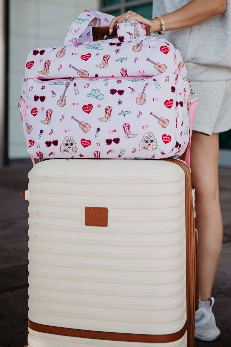 KatyDid - Swiftie Muziek Cowgirl weekendtas met Pass-Thru Slip
