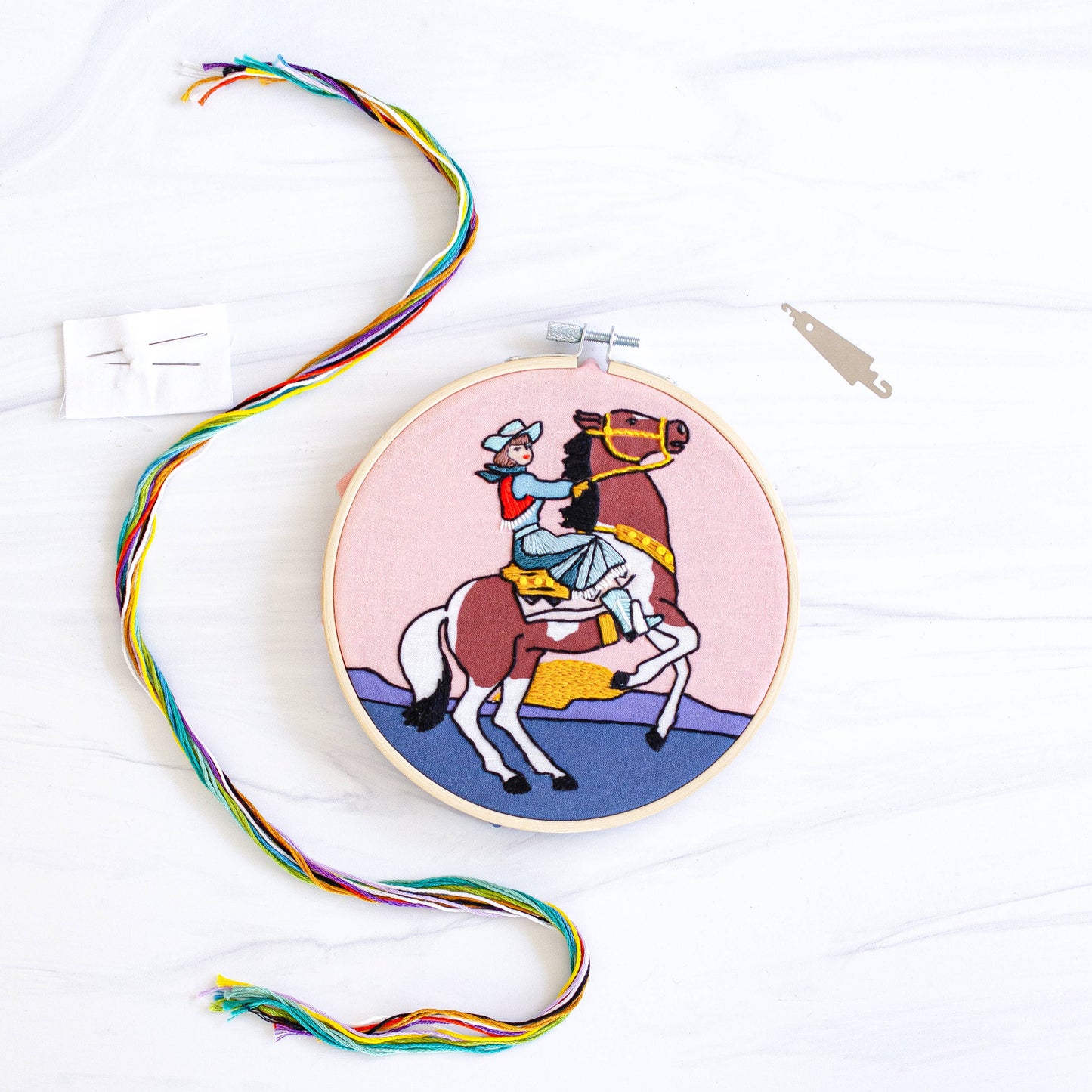 Antiquaria - Cowgirl Premium borduurpakket, 6 inch