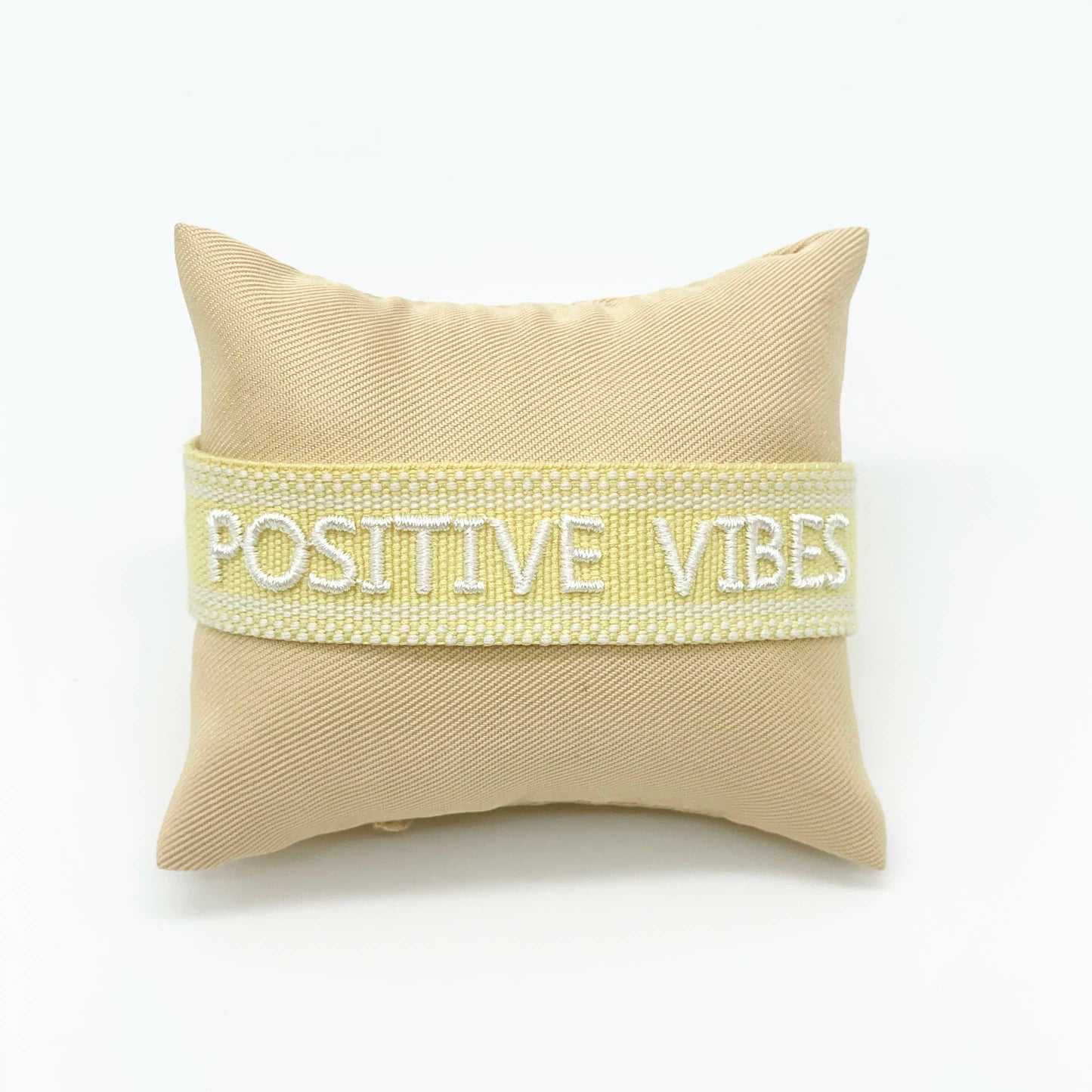 Parsley & Pepper - Positive Vibes armband butter yellow/ offwhite