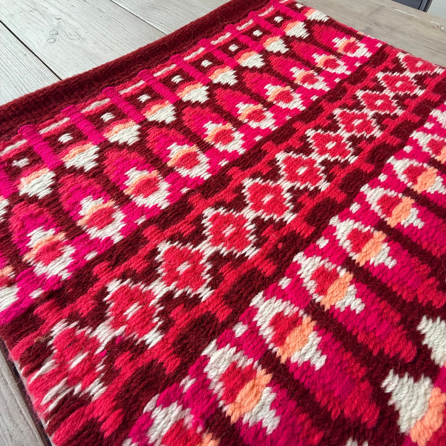 OP=OP - SB015 - Western oversized showblanket B - Bordeaux, rood, roze