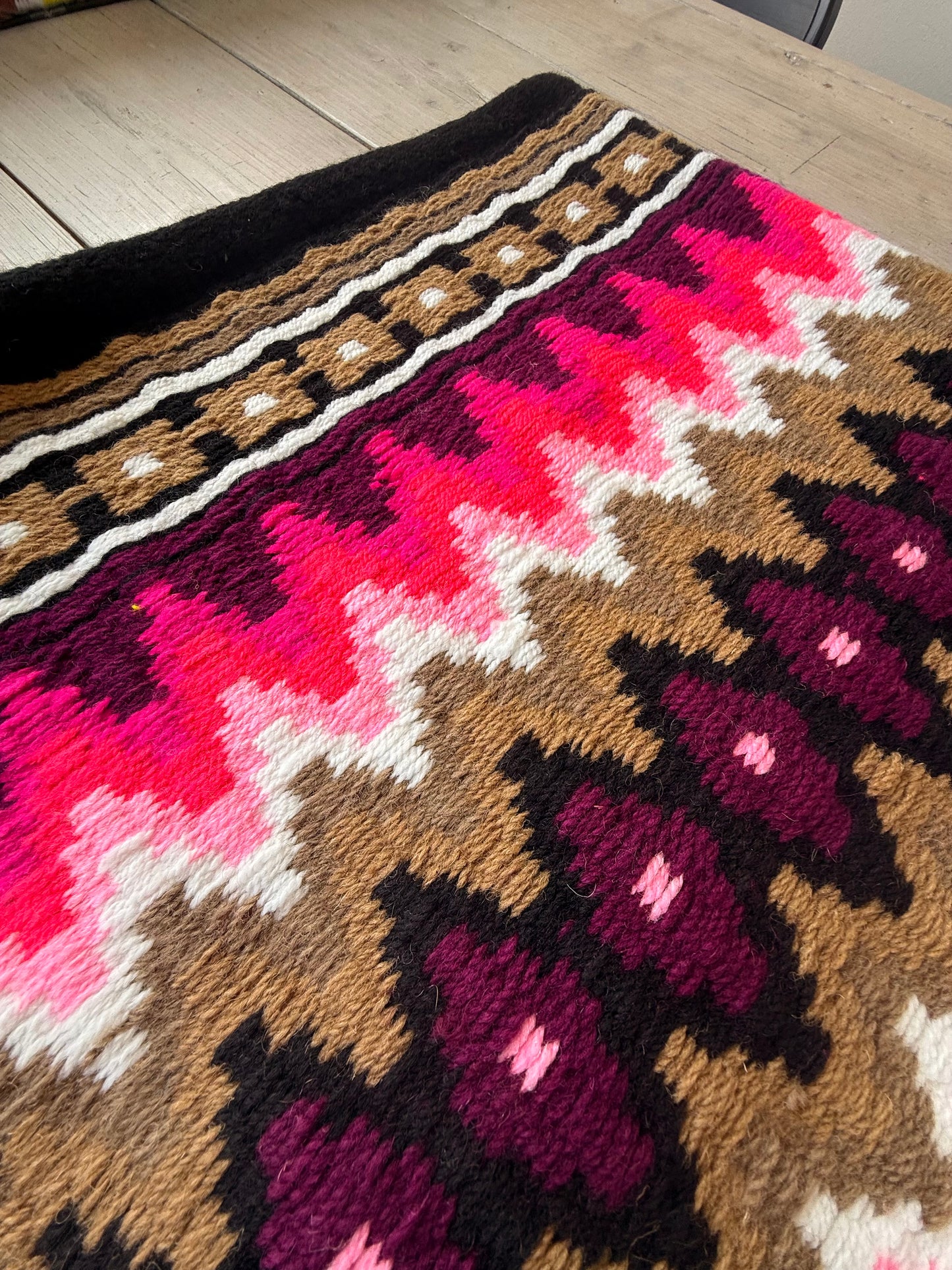OP=OP - SB032 - Western oversized SHORT showblanket A - Zwart, roze, camel