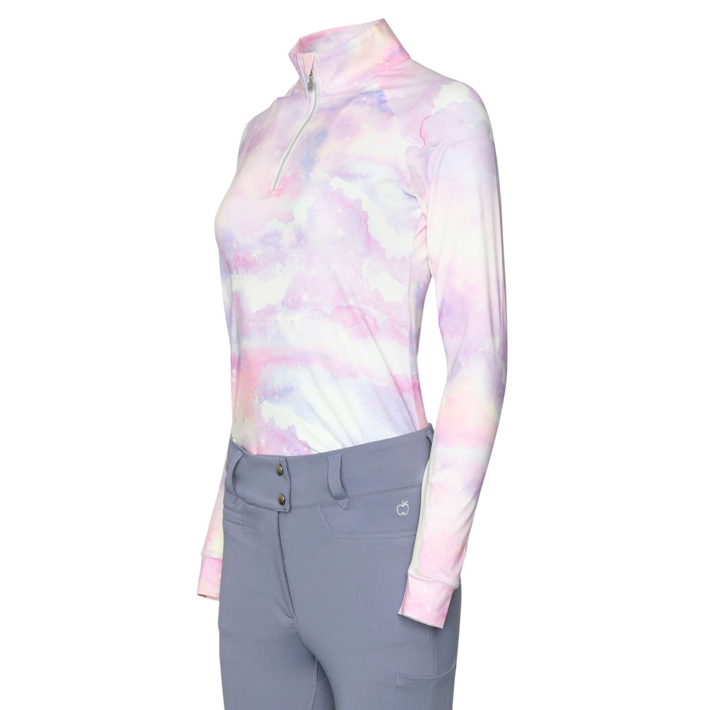 Dapplebay - Lavender Haze zip rijshirt lange mouw