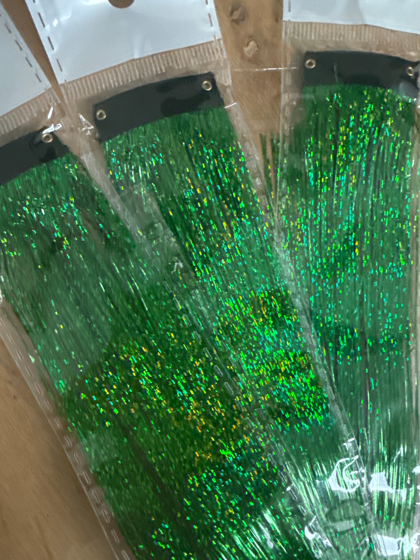 FMH - Clip-in volle hair tinsels glitter per stuk