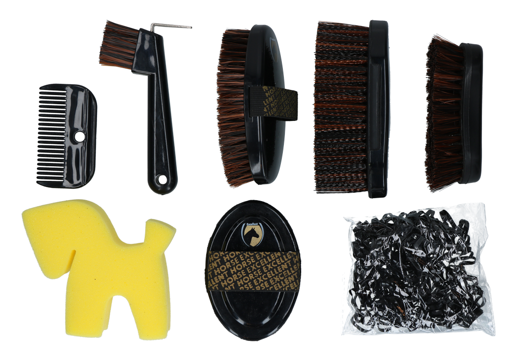 Excellent Horse - Grooming Set Junior paarden poetstasje