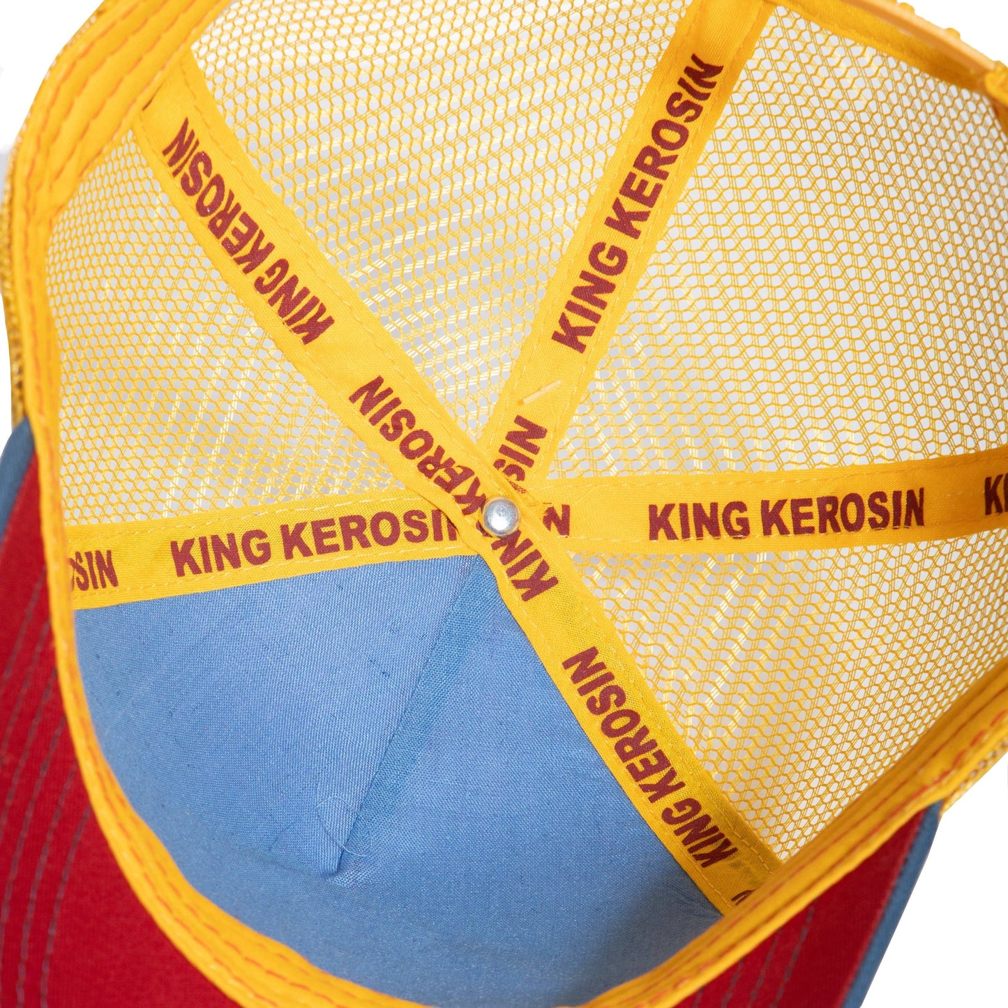 King Kerosin - Trucker Cap Titties & Beer beige/blue