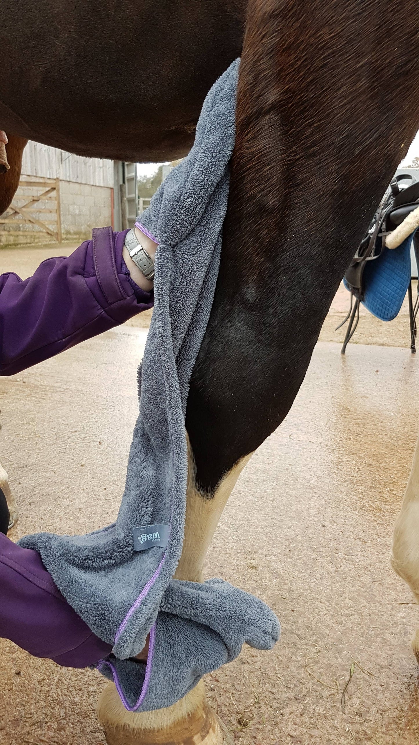 Henry Wag - Equine microvezel handschoenen-handdoek